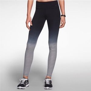 Nike striped blue ombré leggings size XS